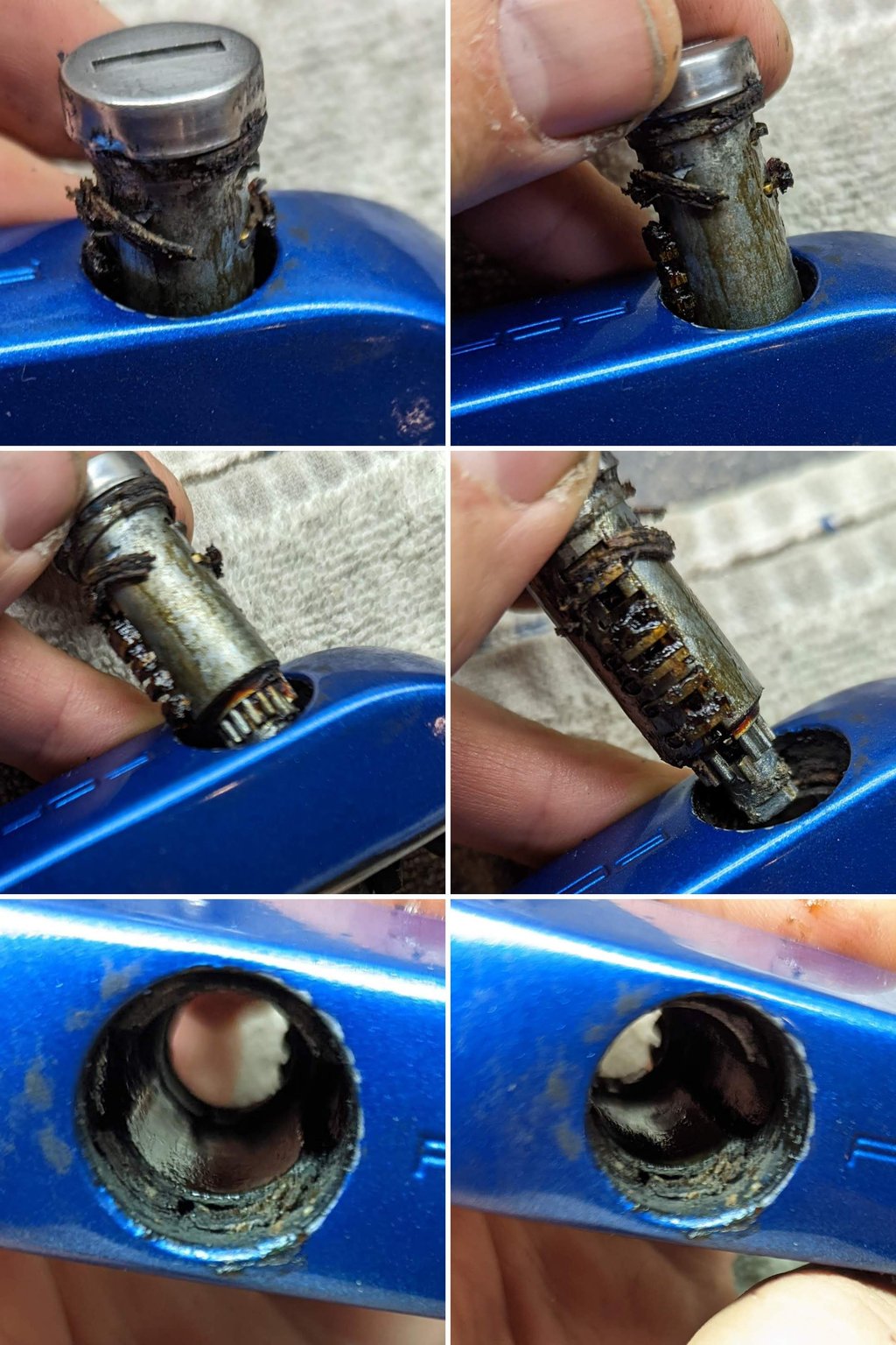 Passenger Side Lock Cylinder Extraction